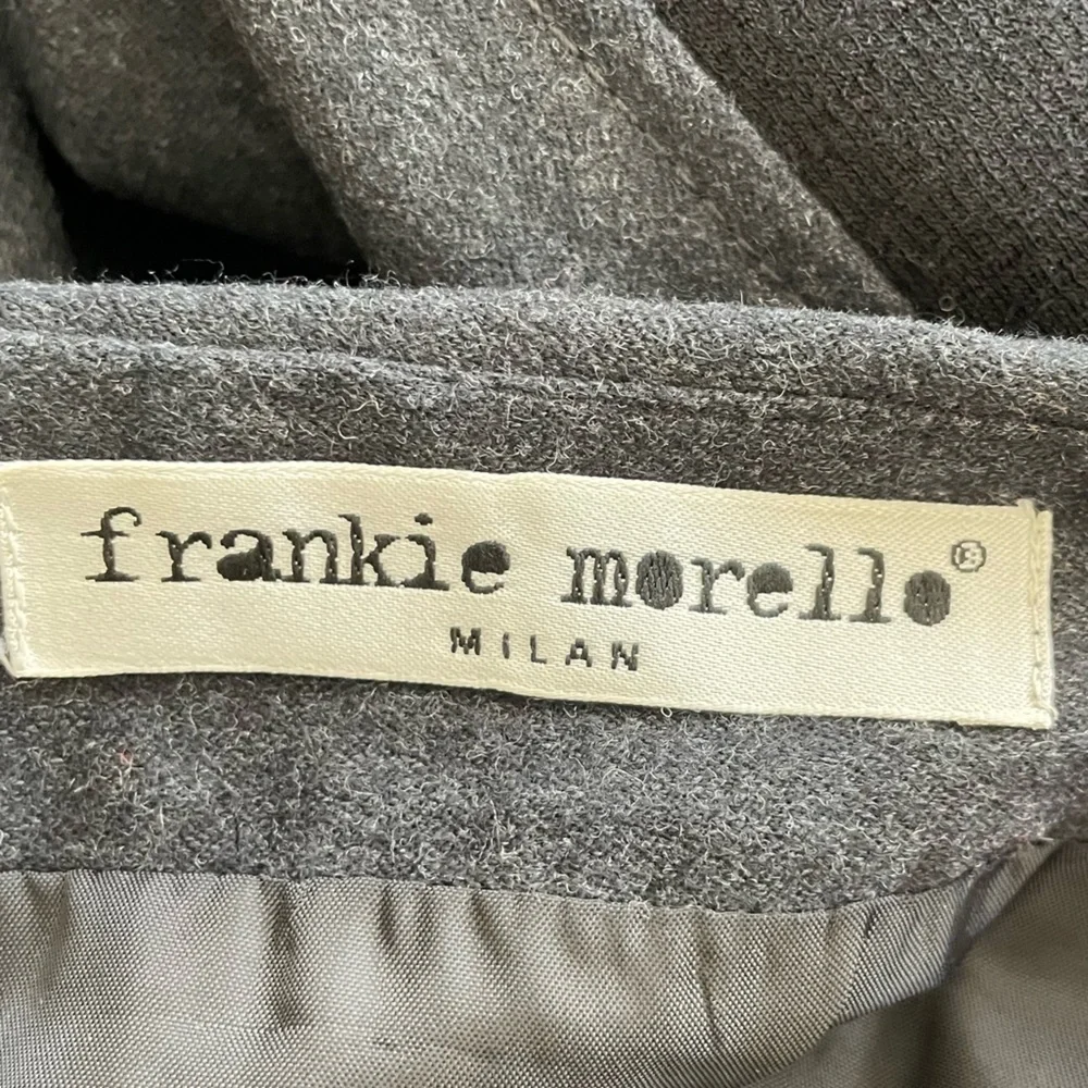 FRANKIE MORELLO MILAN SWEATER FRONT STRETCH WOOL SKIRT